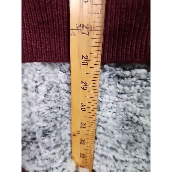 J Crew Sweater Mens‎ Large Maroon 1/4 Zip Pullover Cotton Knit Minimal Basic - Picture 12 of 16